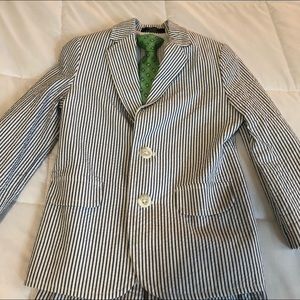 Nautical seersucker suit